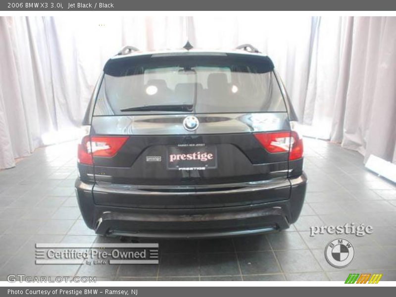 Jet Black / Black 2006 BMW X3 3.0i
