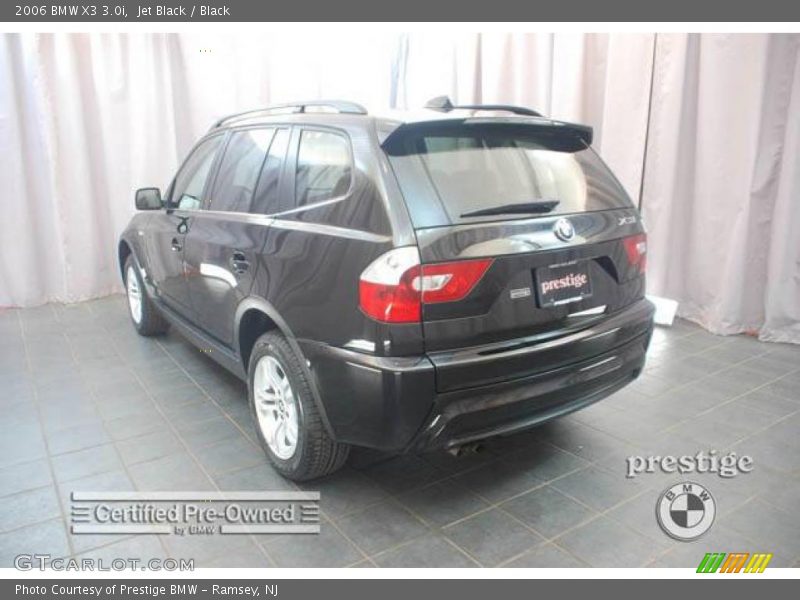 Jet Black / Black 2006 BMW X3 3.0i