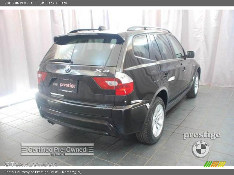 Jet Black / Black 2006 BMW X3 3.0i