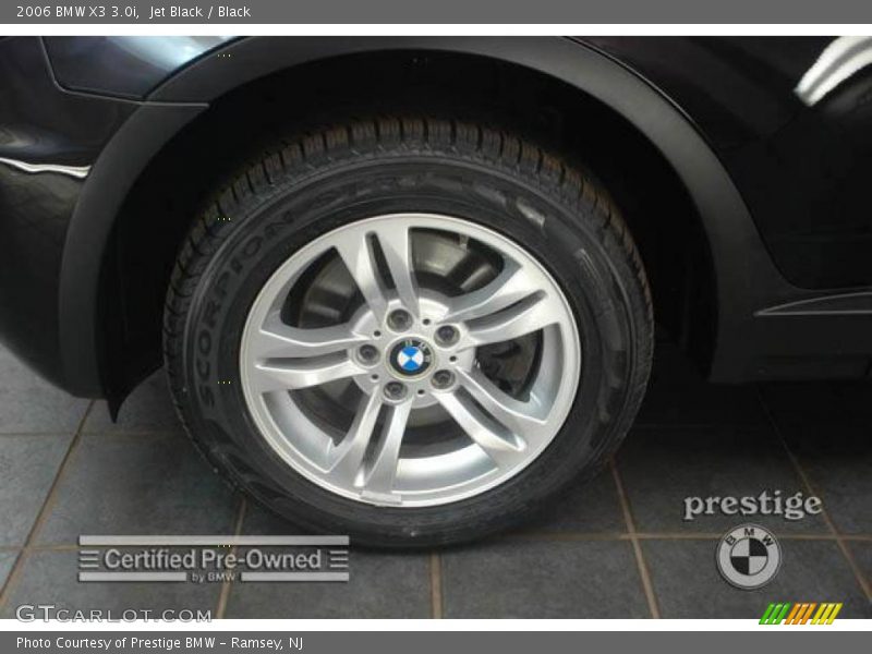 Jet Black / Black 2006 BMW X3 3.0i