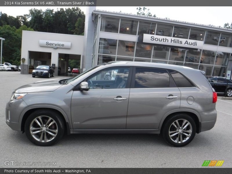 Titanium Silver / Black 2014 Kia Sorento SX V6 AWD