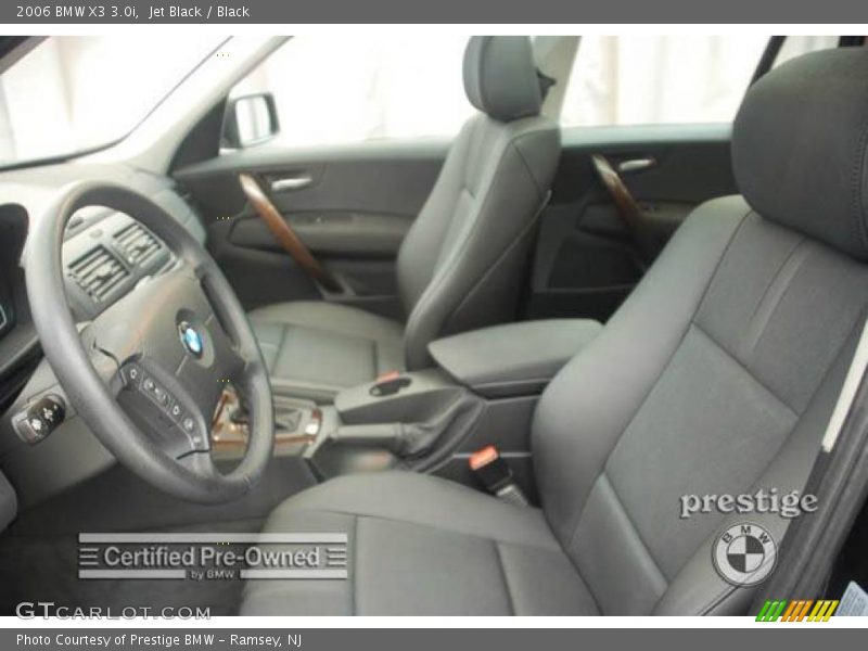 Jet Black / Black 2006 BMW X3 3.0i
