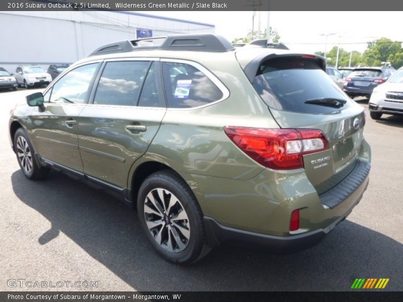 Wilderness Green Metallic / Slate Black 2016 Subaru Outback 2.5i Limited