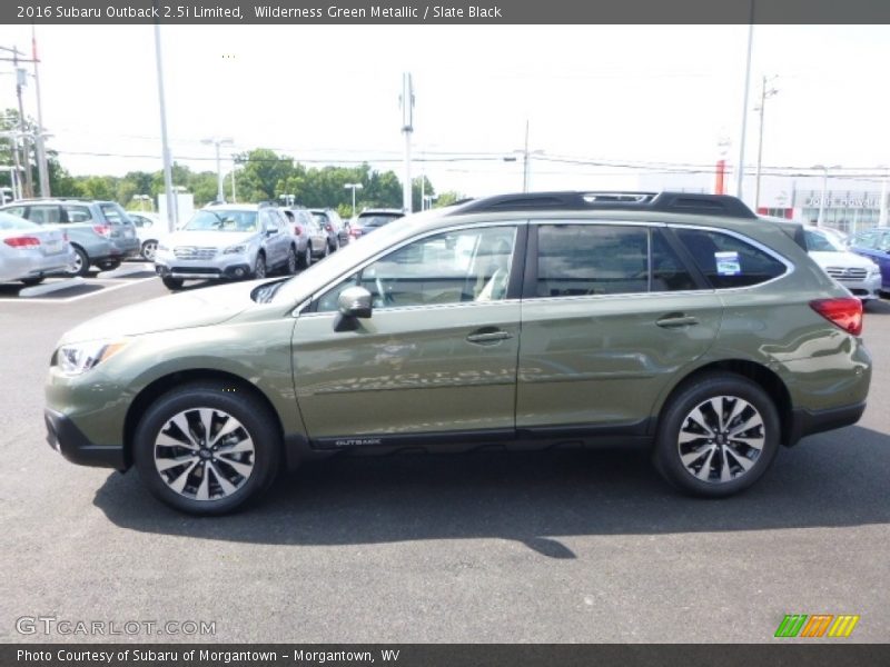 Wilderness Green Metallic / Slate Black 2016 Subaru Outback 2.5i Limited