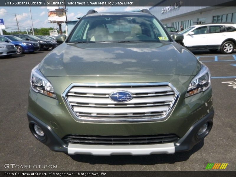 Wilderness Green Metallic / Slate Black 2016 Subaru Outback 2.5i Limited