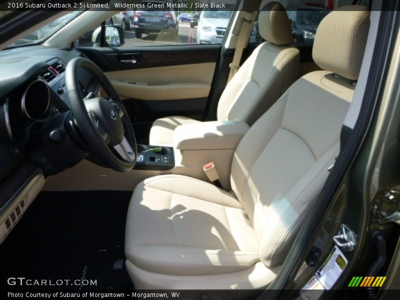 Front Seat of 2016 Outback 2.5i Limited