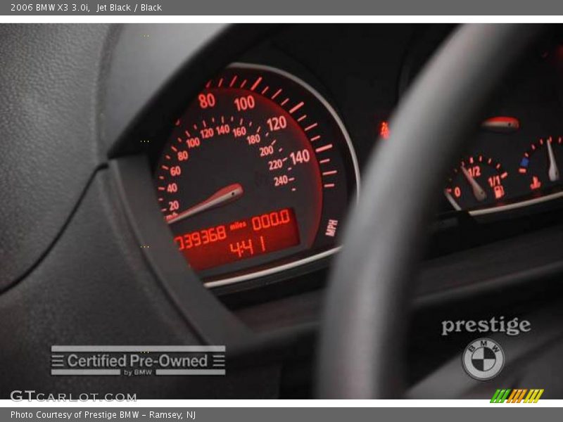 Jet Black / Black 2006 BMW X3 3.0i