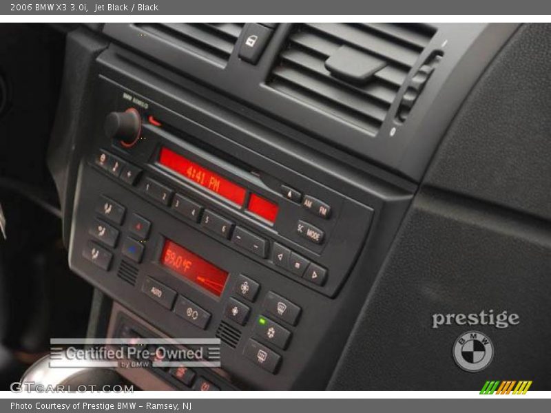 Jet Black / Black 2006 BMW X3 3.0i