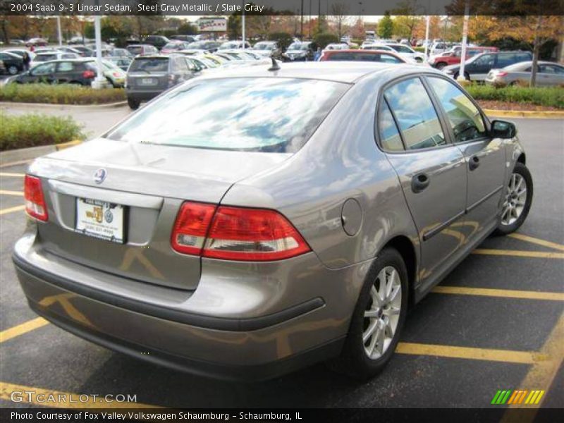 Steel Gray Metallic / Slate Gray 2004 Saab 9-3 Linear Sedan