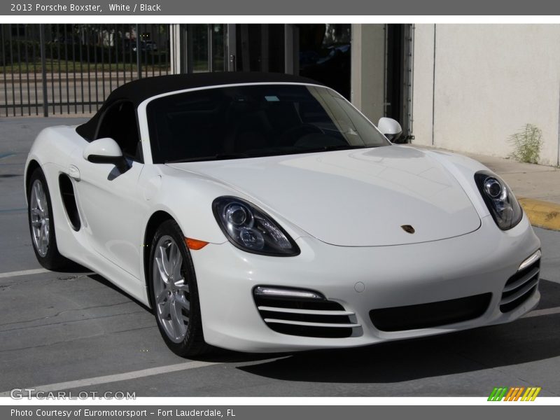 White / Black 2013 Porsche Boxster