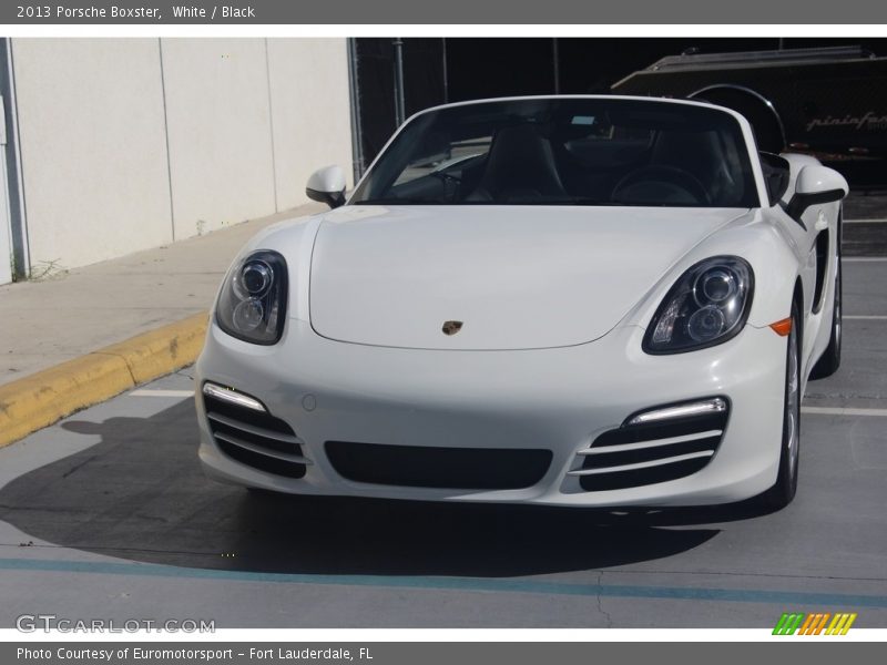 White / Black 2013 Porsche Boxster