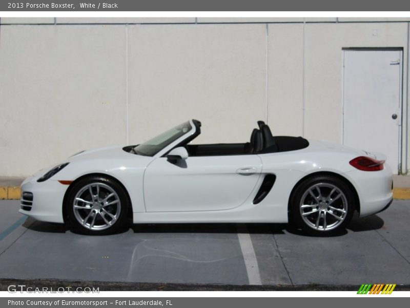 White / Black 2013 Porsche Boxster
