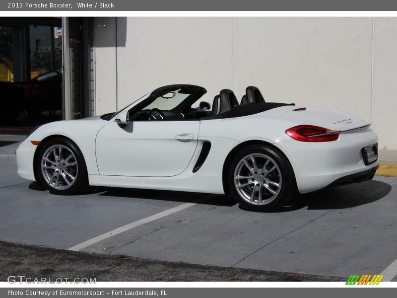 White / Black 2013 Porsche Boxster
