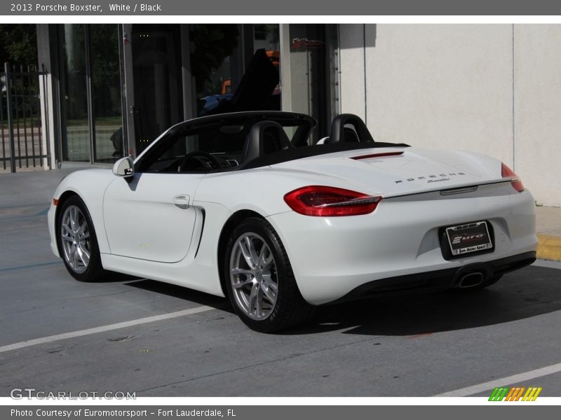 White / Black 2013 Porsche Boxster
