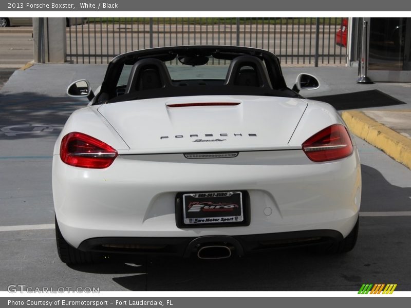 White / Black 2013 Porsche Boxster