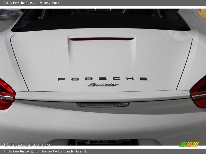 White / Black 2013 Porsche Boxster