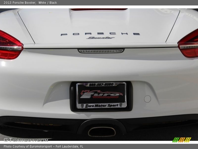 White / Black 2013 Porsche Boxster