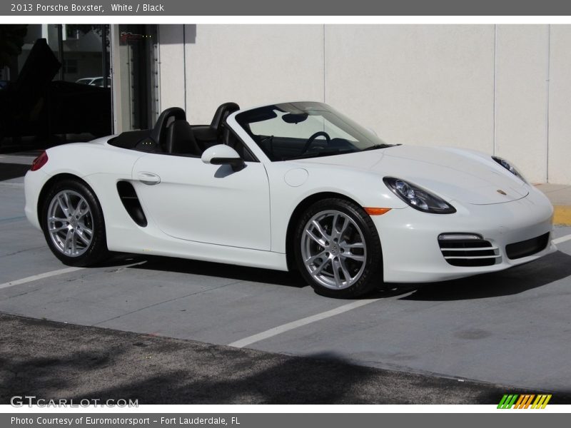 White / Black 2013 Porsche Boxster