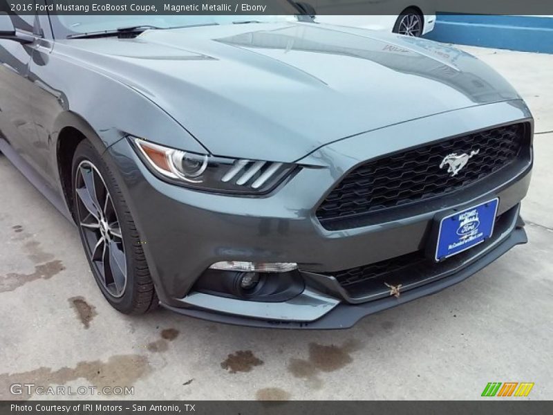 Magnetic Metallic / Ebony 2016 Ford Mustang EcoBoost Coupe