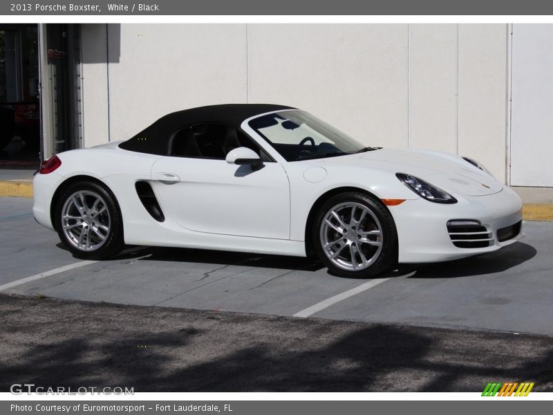 White / Black 2013 Porsche Boxster