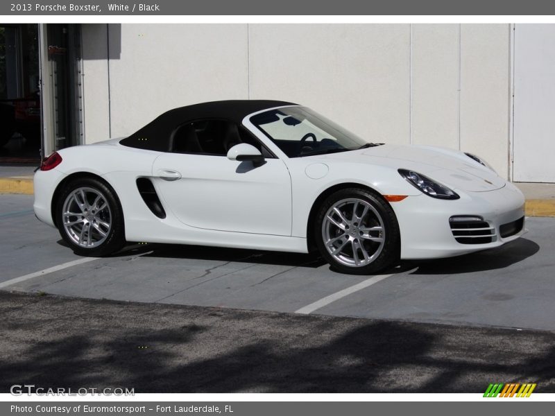 White / Black 2013 Porsche Boxster