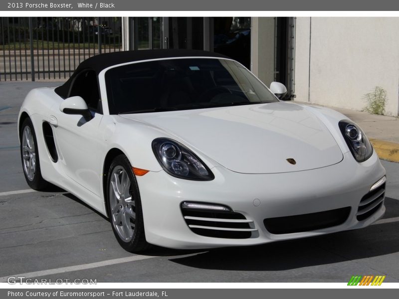 White / Black 2013 Porsche Boxster