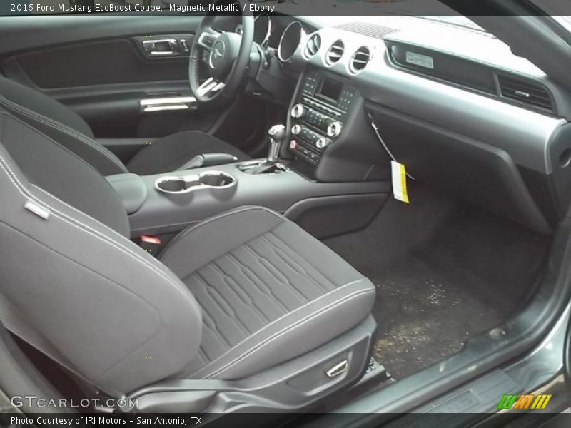 Magnetic Metallic / Ebony 2016 Ford Mustang EcoBoost Coupe