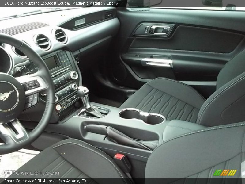 Magnetic Metallic / Ebony 2016 Ford Mustang EcoBoost Coupe