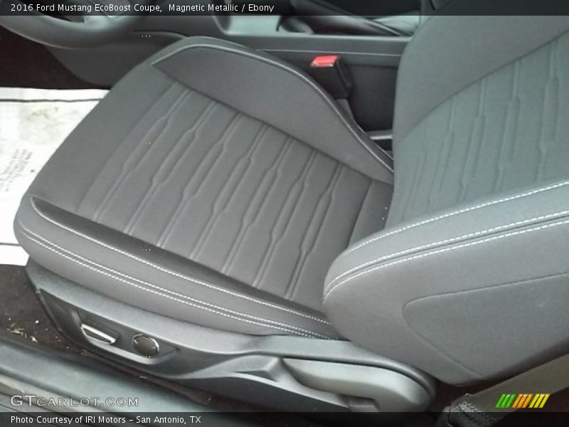 Magnetic Metallic / Ebony 2016 Ford Mustang EcoBoost Coupe