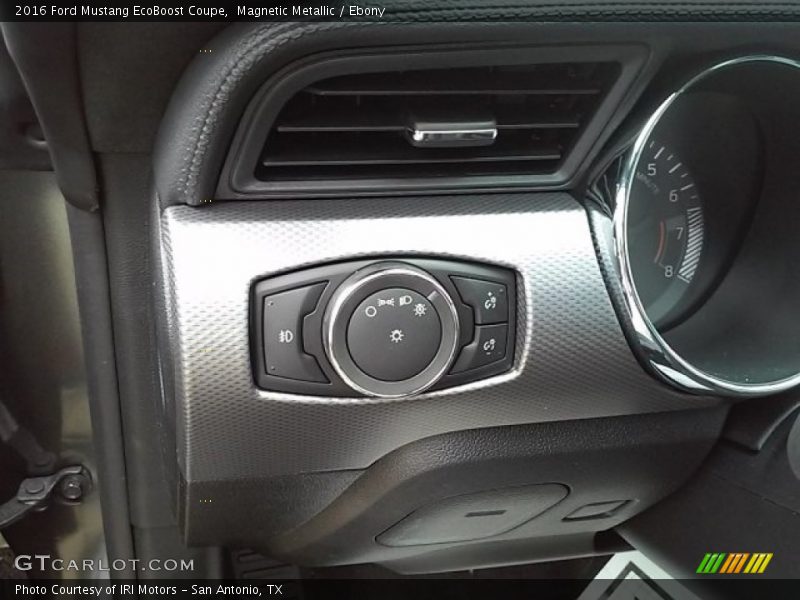 Magnetic Metallic / Ebony 2016 Ford Mustang EcoBoost Coupe