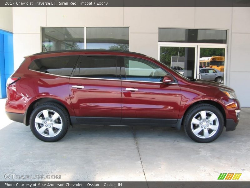Siren Red Tintcoat / Ebony 2017 Chevrolet Traverse LT