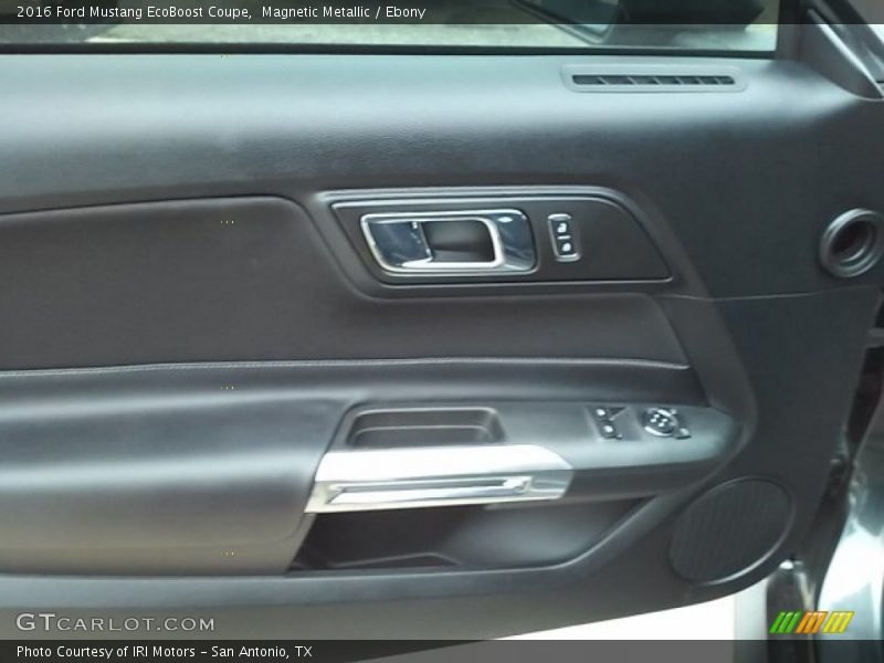 Magnetic Metallic / Ebony 2016 Ford Mustang EcoBoost Coupe