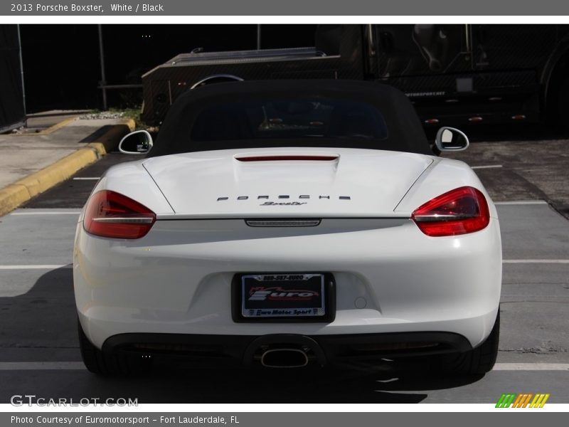 White / Black 2013 Porsche Boxster