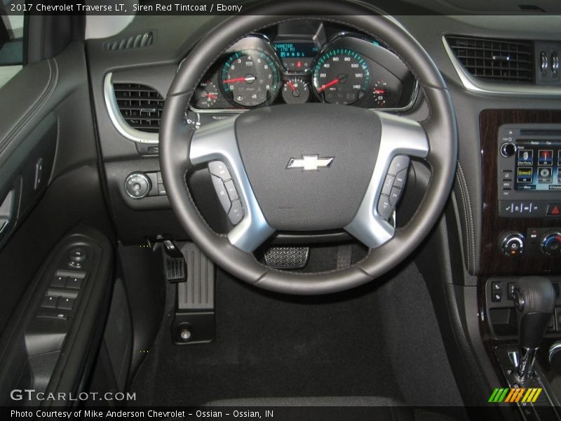 Siren Red Tintcoat / Ebony 2017 Chevrolet Traverse LT