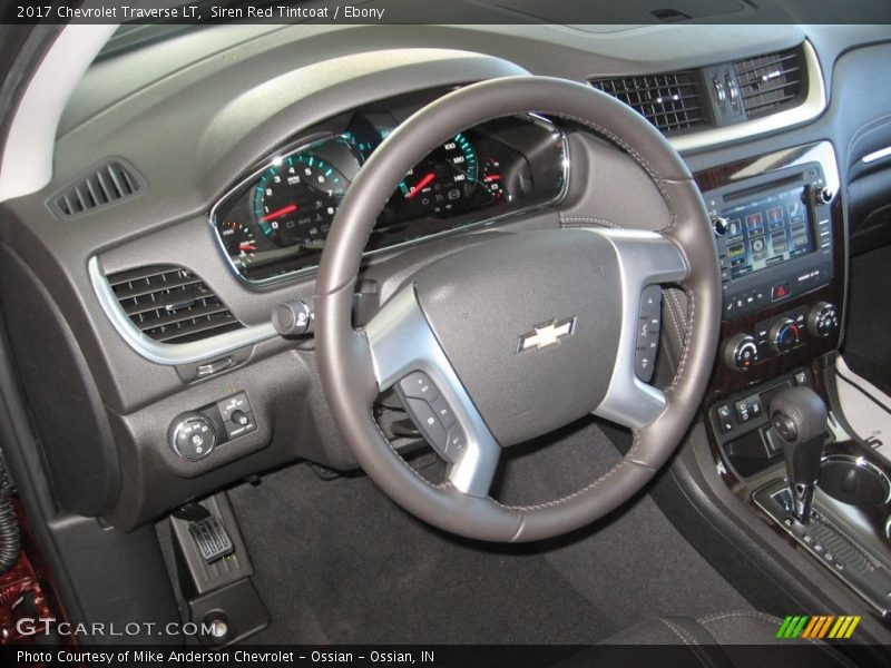 Siren Red Tintcoat / Ebony 2017 Chevrolet Traverse LT
