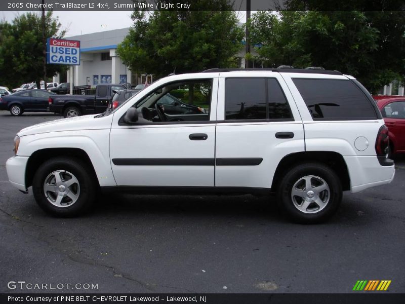 Summit White / Light Gray 2005 Chevrolet TrailBlazer LS 4x4
