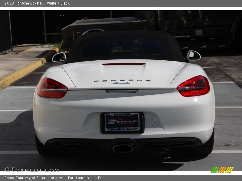 White / Black 2013 Porsche Boxster