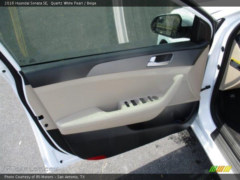 Quartz White Pearl / Beige 2016 Hyundai Sonata SE