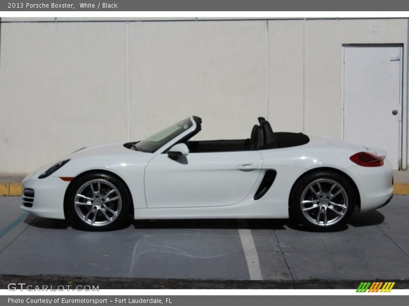 White / Black 2013 Porsche Boxster