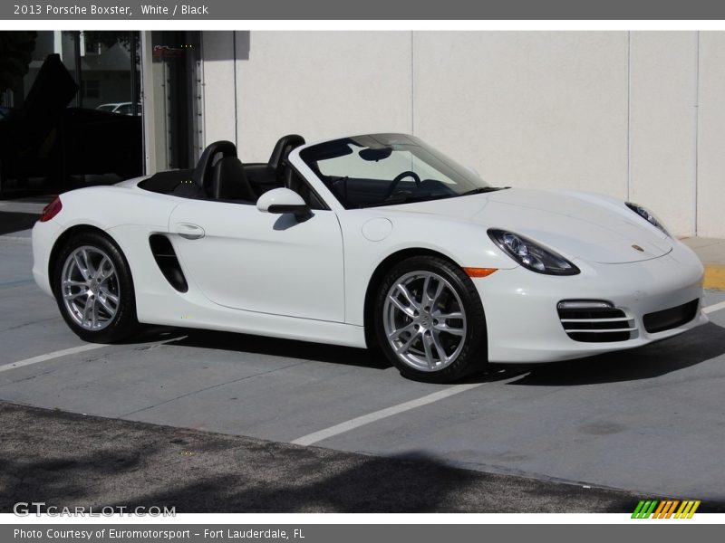 White / Black 2013 Porsche Boxster