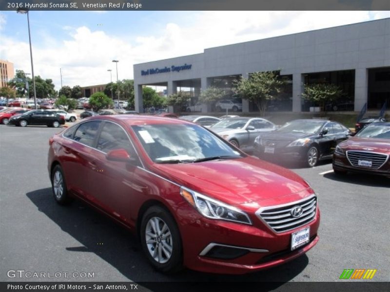 Venetian Red / Beige 2016 Hyundai Sonata SE