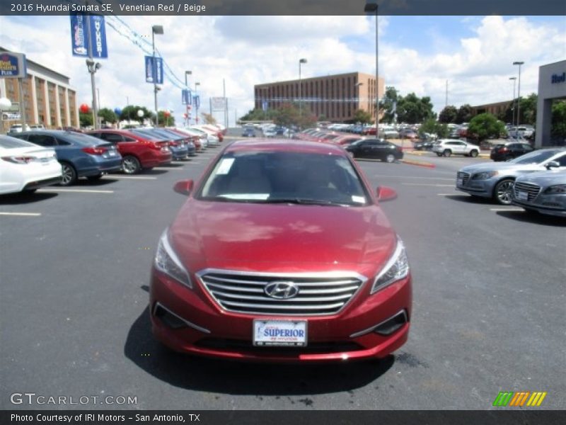 Venetian Red / Beige 2016 Hyundai Sonata SE