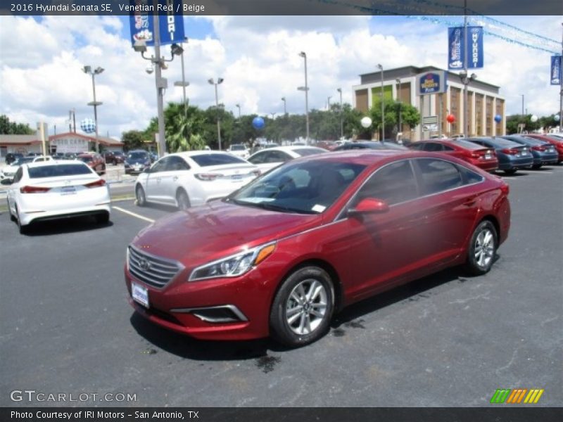 Venetian Red / Beige 2016 Hyundai Sonata SE