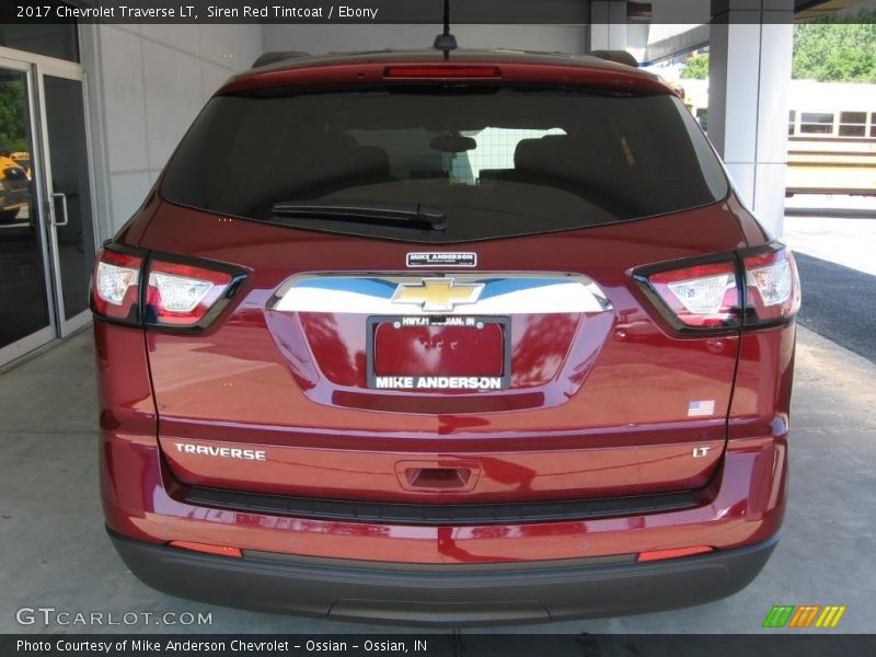 Siren Red Tintcoat / Ebony 2017 Chevrolet Traverse LT