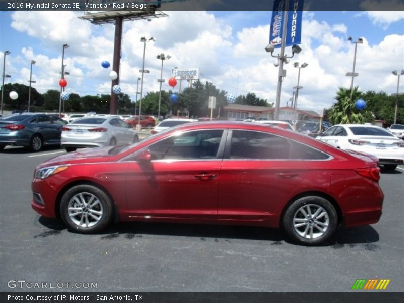 Venetian Red / Beige 2016 Hyundai Sonata SE