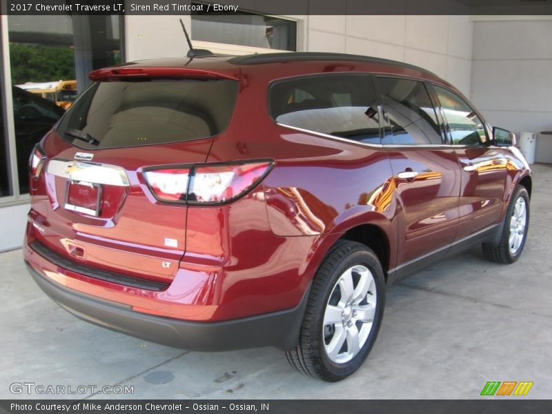 Siren Red Tintcoat / Ebony 2017 Chevrolet Traverse LT