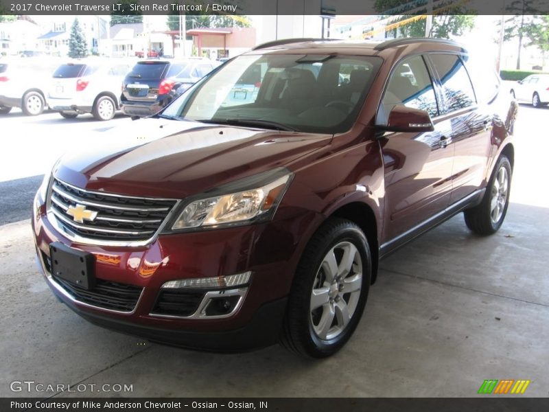Siren Red Tintcoat / Ebony 2017 Chevrolet Traverse LT