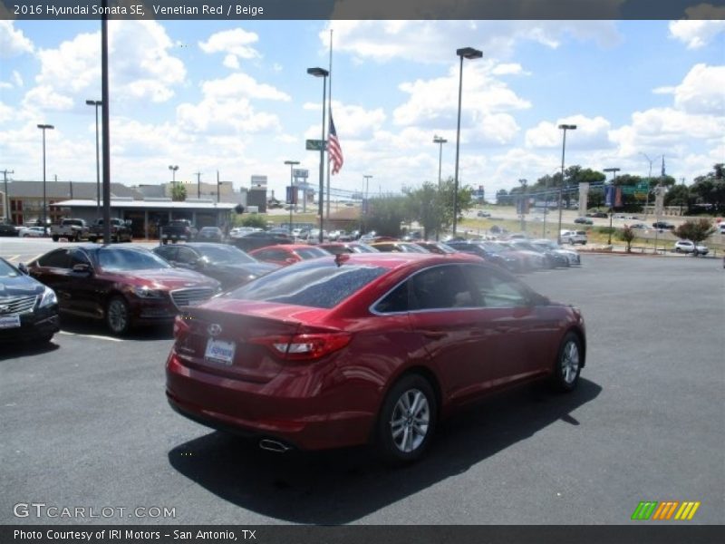 Venetian Red / Beige 2016 Hyundai Sonata SE