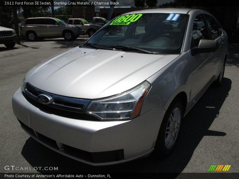 Sterling Gray Metallic / Charcoal Black 2011 Ford Focus SE Sedan
