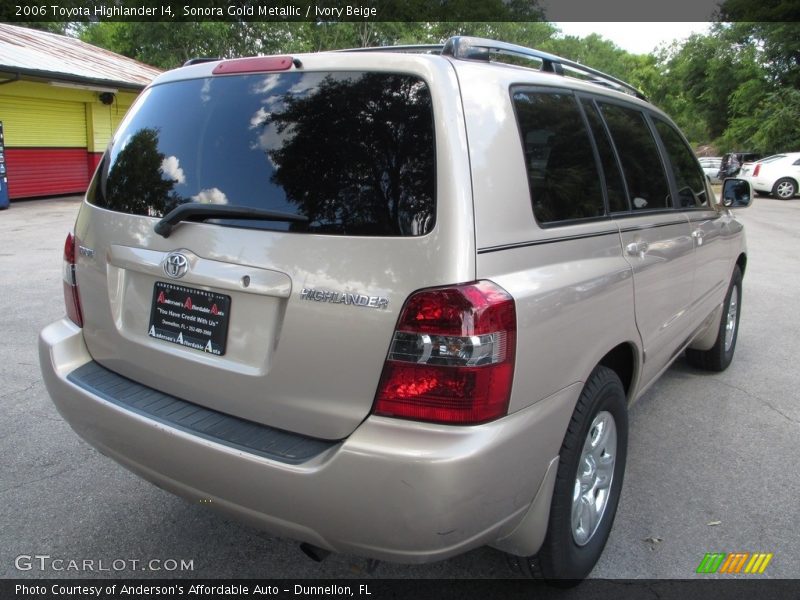 Sonora Gold Metallic / Ivory Beige 2006 Toyota Highlander I4